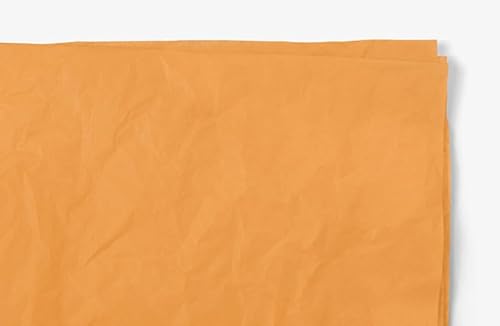 Ledeo Silk Tissue Seidenpapier, Einschlagpapier, Bastelpapier, 480 Blatt, apricot, 50x76 cm von Ledeo