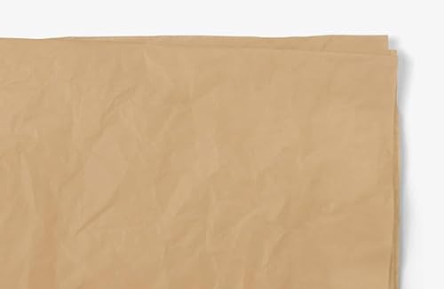 Ledeo Silk Tissue Seidenpapier, Einschlagpapier, Bastelpapier, 480 Blatt, tan, 50x76 cm von Ledeo