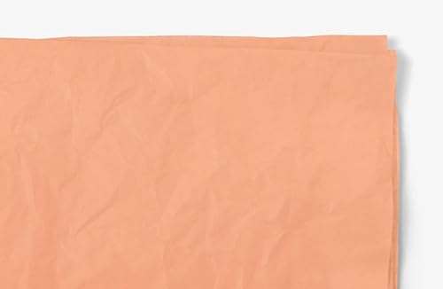 Ledeo Silk Tissue Seidenpapier, Einschlagpapier, Bastelpapier, 480 Blatt, peach, 50x76 cm von Ledeo