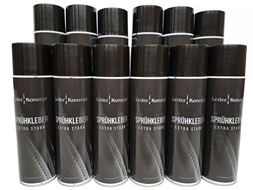 12 x 500ml Sprühkleber Industriekleber von Lederkonzept