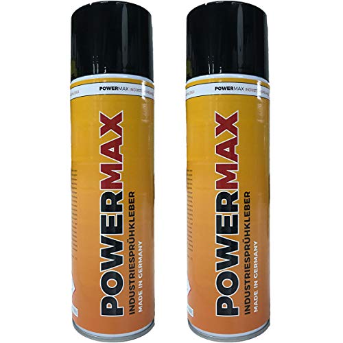 2 x POWERMAX Sprühkleber - Industriekleber - extra stark 500ml von Lederkonzept