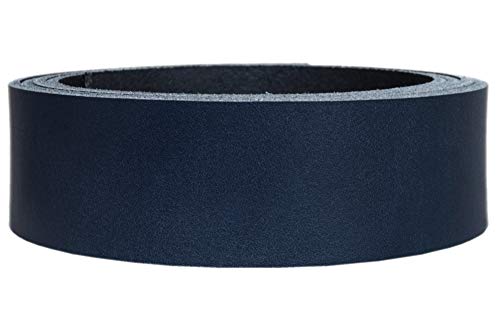 Lederriemen Rindsleder 'Basic', Gürtelleder, Rindleder, Lederband, Farbe:dunkelblau 2.5mm, Breite:2.5cm breit von Lederriemen.com