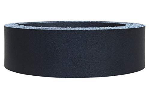 Lederriemen Rindsleder 'Basic', Gürtelleder, Rindleder, Lederband, Farbe:schwarz 2.5mm, Breite:1cm breit von Lederriemen.com