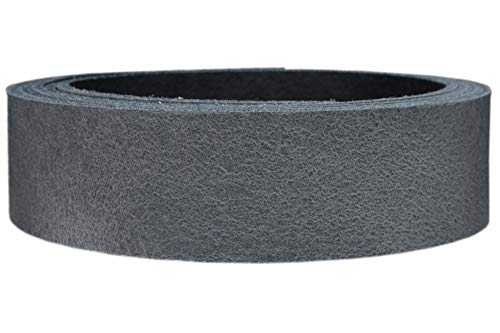 Lederband aus Rindsleder in vielen Farben Pull Up Grau, 4cm breit von Lederriemen.com