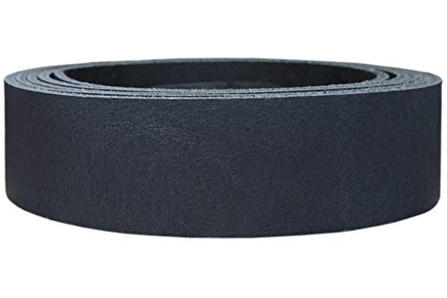 Lederriemen Rindsleder 'Pull Up', in vielen Farben, Gürtelleder, Lederstreifen, Farbe:navy, Breite:2.5cm breit von Lederriemen.com