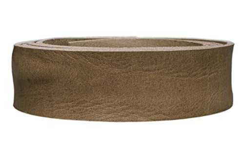 Vollrindleder Lederriemen 'Canyon', exlusives Gürtelleder, pflanzlich gegerbt, Farbe:taupe, Breite:2cm breit von Lederriemen.com