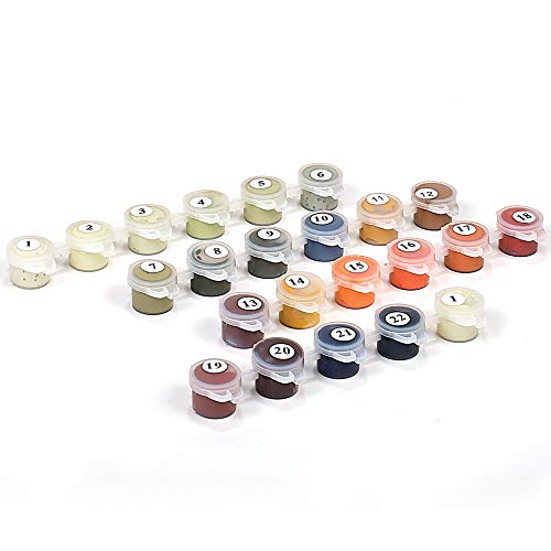 Ledgebay Extra Malset für Kolibri, Malen nach Zahlen Kit - komplettes Set Acryl-Ersatzfarben - vakuumversiegelt für Frische - exakte Übereinstimmung für ungerahmte und gerahmte Bausätze Ledgebay Extra Malset für Kolibri, Malen nach Zahlen Kit - komplettes Set Acryl-Ersatzfarben - vakuumversiegelt für Frische - exakte Übereinstimmung für ungerahmte und gerahmte Bausätze von Ledgebay