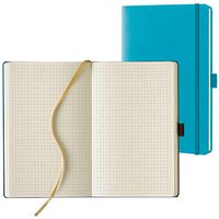 Lediberg Notizbuch 13,0 x 21,0 cm kariert, türkisblau Hardcover 240 Seiten von Lediberg