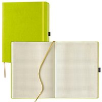 Lediberg Notizbuch Tucson ca. DIN A4 kariert, lemongreen Hardcover 240 Seiten, 1 St. von Lediberg