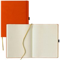 Lediberg Notizbuch Tucson ca. DIN A4 kariert, orange Hardcover 240 Seiten von Lediberg