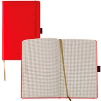 Lediberg Notizbuch Tucson ca. DIN A6 kariert, hellrot Hardcover 192 Seiten von Lediberg