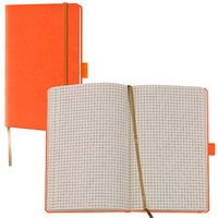 Lediberg Notizbuch Tucson ca. DIN A6 kariert, orange Hardcover 192 Seiten von Lediberg