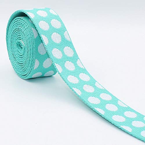 Leduc 5 Meter Pastell-Gurt, Motiv mit Punkten, hochwertig, strapazierfähig, 38 mm, Polyester, Baumwolle, Kragen 162 Leduc 5 Meter Pastell-Gurt, Motiv mit Punkten, hochwertig, strapazierfähig, 38 mm, Polyester, Baumwolle, Kragen 162 von ACCESSOIRES LEDUC