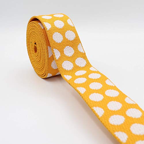 Leduc 5 Meter Pastell-Gurt, Motiv mit Punkten, hochwertig, strapazierfähig, 38 mm, Polyester, Baumwolle, Kragen 166 Leduc 5 Meter Pastell-Gurt, Motiv mit Punkten, hochwertig, strapazierfähig, 38 mm, Polyester, Baumwolle, Kragen 166 von ACCESSOIRES LEDUC