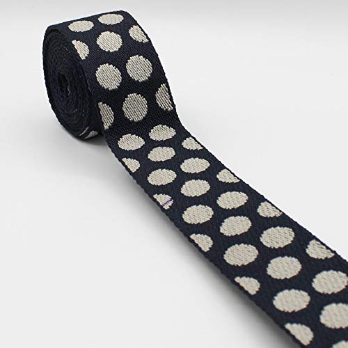 Leduc 5 Meter Pastell-Gurt, Motiv mit Punkten, hochwertig, strapazierfähig, 38 mm, Polyester, Baumwolle, Kragen 167 Leduc 5 Meter Pastell-Gurt, Motiv mit Punkten, hochwertig, strapazierfähig, 38 mm, Polyester, Baumwolle, Kragen 167 von ACCESSOIRES LEDUC