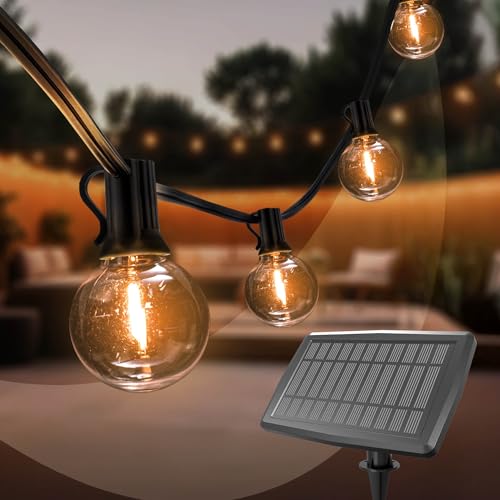 Ledvion - Lichterkette, 16.5M Solar, 30x E12 LED Lampe, wasserdicht IP44, 2700K, G40, Plug & Play, koppelbar Ledvion - Lichterkette, 16.5M Solar, 30x E12 LED Lampe, wasserdicht IP44, 2700K, G40, Plug & Play, koppelbar von Ledvion
