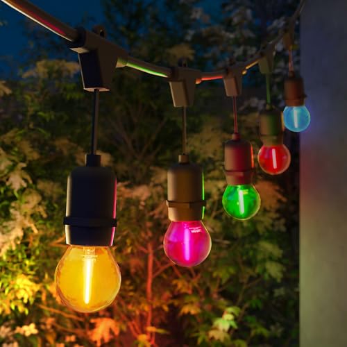 Ledvion - Lichterkette, 50M, Inklusive 50x E27 LED Multicolor, 50W, 2100K, IP65, Außenlichterkette Ledvion - Lichterkette, 50M, Inklusive 50x E27 LED Multicolor, 50W, 2100K, IP65, Außenlichterkette von Ledvion