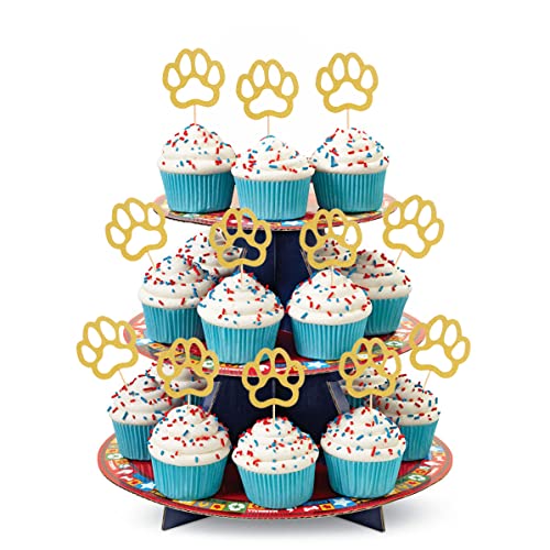 48Pcs Gold Paw Cupcake Topper - Single-side Golden Glitter Dog Paw 1st Birthday Cake Smash Cupcake Decoration Supplies for Baby, Gold Dog Paw One、Two Birthday Cupcake Topper, Photo Booth Props 48Pcs Gold Paw Cupcake Topper - Single-side Golden Glitter Dog Paw 1st Birthday Cake Smash Cupcake Decoration Supplies for Baby, Gold Dog Paw One、Two Birthday Cupcake Topper, Photo Booth Props von LeeLeeAn