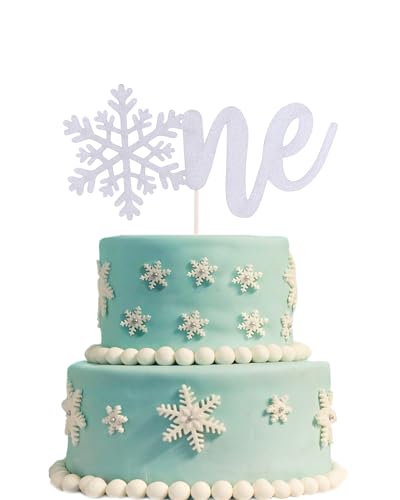 Tortenaufsatz mit Schneeflocken-Motiv, silberfarben, glitzernd, für den ersten Geburtstag, Winter-Onederland-Thema, Baby-Party-Kuchendekorationen Tortenaufsatz mit Schneeflocken-Motiv, silberfarben, glitzernd, für den ersten Geburtstag, Winter-Onederland-Thema, Baby-Party-Kuchendekorationen von LeeLeeAn
