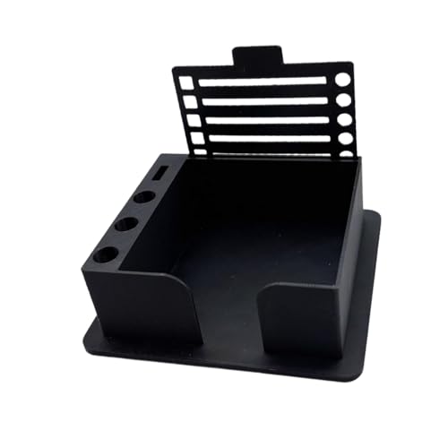 LeeQinersw Haftnotiz-Schablone, Haftnotizhalter, tragbar, für Planung und Organisation, Aufkleberblock-Spender für Schule und Zuhause, Schwarz von LeeQinersw