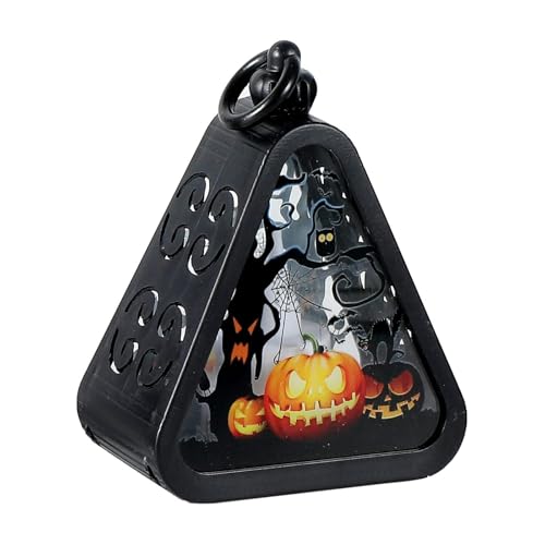 LeeQinersw Halloween Licht Laterne Nachtlicht Ornament Aus Stabilem Pp mit Einzigartigem Flammeneffekt für Festliche Atmosphäre für Schlafzimmer Garten Büro, Kürbis LeeQinersw Halloween Licht Laterne Nachtlicht Ornament Aus Stabilem Pp mit Einzigartigem Flammeneffekt für Festliche Atmosphäre für Schlafzimmer Garten Büro, Kürbis von LeeQinersw