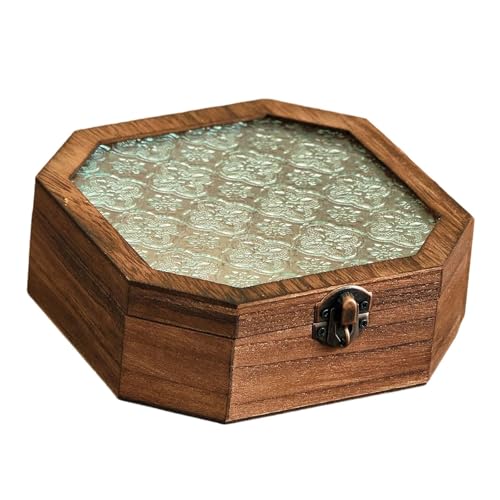 LeeQinersw Holzkiste Im Antiken Stil Als Kleine Schatzkiste Und Geschenkbox Eine Stabile Schmuckschatulle Als Organizer Aus Holz für Souvenirs Und Zur Aufbewahr, 17 X 17 X 5.8 cm LeeQinersw Holzkiste Im Antiken Stil Als Kleine Schatzkiste Und Geschenkbox Eine Stabile Schmuckschatulle Als Organizer Aus Holz für Souvenirs Und Zur Aufbewahr, 17 X 17 X 5.8 cm von LeeQinersw