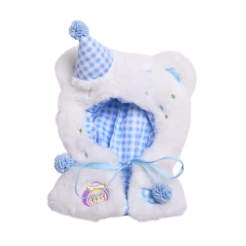 LeeQinersw Plüschpuppe Kleidung Dolls Umhang für 15-17 cm Puppen entzückende gefüllte Figuren Spielzeug Puppe Kleid weiche Kostüme ACCS Doll Kleidung, Blau LeeQinersw Plüschpuppe Kleidung Dolls Umhang für 15-17 cm Puppen entzückende gefüllte Figuren Spielzeug Puppe Kleid weiche Kostüme ACCS Doll Kleidung, Blau von LeeQinersw