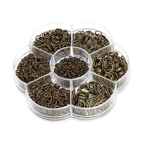 1 Box Binderinge in verschiedenen Größen, unverlötet für Schmuckherstellung, Bronze 1 Box Binderinge in verschiedenen Größen, unverlötet für Schmuckherstellung, Bronze von Leeadwaey