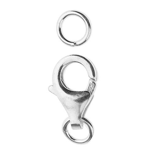 1 x 925er Sterlingsilber Karabinerverschluss DIY Schmuck Findet Verbinder 9 mm 1 x 925er Sterlingsilber Karabinerverschluss DIY Schmuck Findet Verbinder 9 mm von Leeadwaey