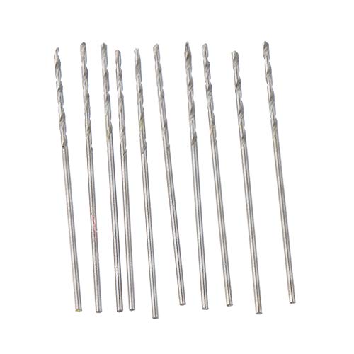 10 Stück HSS Bohrer gerader Schaft Twist Metall Bohrer 0,6 mm von Leeadwaey