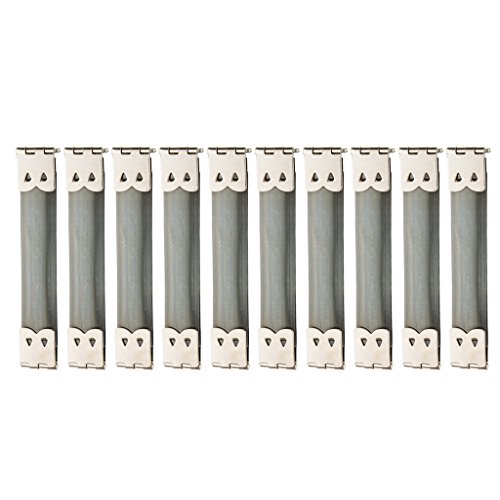 10 x Shrapnel Geldbörsenherstellung, Metallrahmen, Kussverschluss, 8,5 x 1,4 cm, silberfarben 10 x Shrapnel Geldbörsenherstellung, Metallrahmen, Kussverschluss, 8,5 x 1,4 cm, silberfarben von Leeadwaey