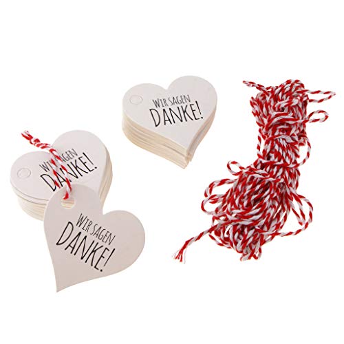 100 Stück Wir Sagen Danke Love Herz Kraftpapier Geschenkpapier Etikett Karte Weiß 100 Stück Wir Sagen Danke Love Herz Kraftpapier Geschenkpapier Etikett Karte Weiß von Leeadwaey
