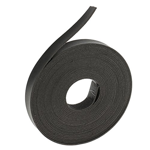 5 Meter langes Lederband, 15 mm breit, Schwarz von Leeadwaey