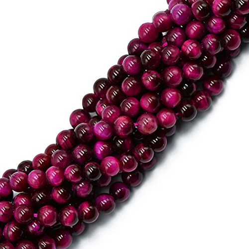 6 mm Rose Pink Tigerauge Schmuckherstellung Runde lose Perlen 38,1 cm 6 mm Rose Pink Tigerauge Schmuckherstellung Runde lose Perlen 38,1 cm von Leeadwaey