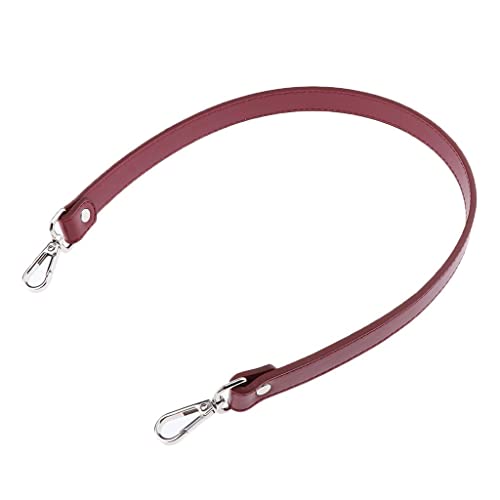 64cm Lederriemen Taschengriff DIY Handtasche Ersatz Schultergurt Burgund von Leeadwaey