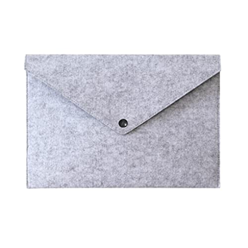 Home School Spritzwassergeschützt A4 Aktenpapier Aufbewahrungstasche Dokument Filz Ordner Tasche mit Druckknopf Schreibwaren Zubehör Hellgrau Home School Spritzwassergeschützt A4 Aktenpapier Aufbewahrungstasche Dokument Filz Ordner Tasche mit Druckknopf Schreibwaren Zubehör Hellgrau von Leeadwaey