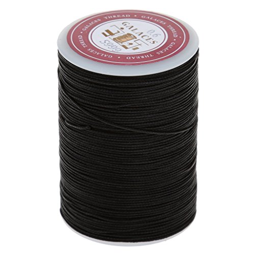 Leather Craft Handarbeit Nähen Runde gewachste Schnur Garn 0,6 mm 85 m schwarz Leather Craft Handarbeit Nähen Runde gewachste Schnur Garn 0,6 mm 85 m schwarz von Leeadwaey