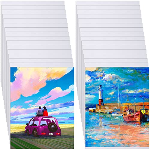 36 Stück Sublimations-Rohlinge für Bilderrahmen, 21.9x27.9 cm, doppelseitig, Sublimationsdruck, bedruckbare Tintenstrahl-Leinwand-Pads, Wärmeübertragung, Leinwand, Hintergründe, Bastelarbeiten von Leelosp