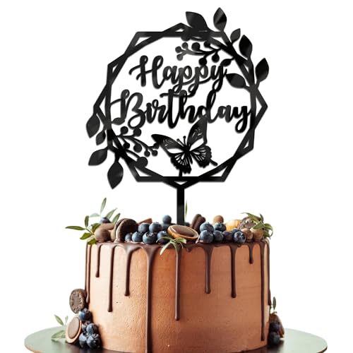 Leetaivie Happy Birthday Cake Topper, Acrylic Happy Birthday Cake Topper, Kids or Adults for Birthday Party Cake Topper, Boys and Girls Birthday Party Cake Decorations Double Sided Gold Acrylic Leetaivie Happy Birthday Cake Topper, Acrylic Happy Birthday Cake Topper, Kids or Adults for Birthday Party Cake Topper, Boys and Girls Birthday Party Cake Decorations Double Sided Gold Acrylic von Leetaivie