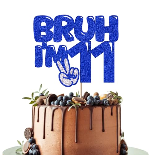 Leetaivie Tortenaufsatz Bruh I'm 16, Blau mit Glitzer, "Happy 16th Birthday", Bro I'm 16 It's My Sixteen Birthday, Kuchendekoration für Teenager, Jungen, Mädchen, 16. Geburtstag Leetaivie Tortenaufsatz Bruh I'm 16, Blau mit Glitzer, "Happy 16th Birthday", Bro I'm 16 It's My Sixteen Birthday, Kuchendekoration für Teenager, Jungen, Mädchen, 16. Geburtstag von Leetaivie