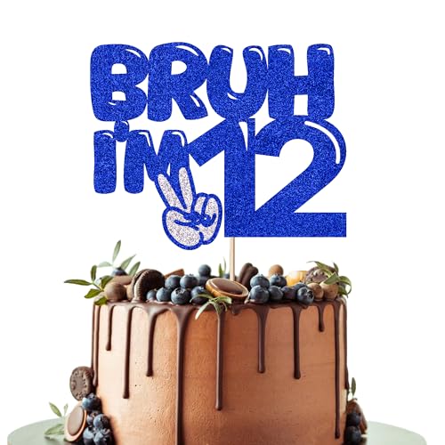 Leetaivie Tortenaufsatz Bruh I'm 16, Blau mit Glitzer, "Happy 16th Birthday", Bro I'm 16 It's My Sixteen Birthday, Kuchendekoration für Teenager, Jungen, Mädchen, 16. Geburtstag Leetaivie Tortenaufsatz Bruh I'm 16, Blau mit Glitzer, "Happy 16th Birthday", Bro I'm 16 It's My Sixteen Birthday, Kuchendekoration für Teenager, Jungen, Mädchen, 16. Geburtstag von Leetaivie