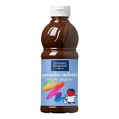 Lefranc Bourgeois 188016 flüssige Tempera Redimix Farbe, leuchtende Gouachefarbe auf Wasserbasis, hohe Deckkraft, hervorragenden Maleigenschaften, gebrauchsfertig, 500ml Flasche - Umbra gebrannt Lefranc Bourgeois 188016 flüssige Tempera Redimix Farbe, leuchtende Gouachefarbe auf Wasserbasis, hohe Deckkraft, hervorragenden Maleigenschaften, gebrauchsfertig, 500ml Flasche - Umbra gebrannt von Lefranc Bourgeois