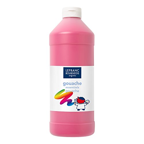 Lefranc Bourgeois 188516 Value Kinder Gouachefarbe auf Wasserbasis, leuchtende Farben, deckend, gebrauchsfertig, abwaschbar, Dosieröffnung, 1000ml Flasche - Rosa Lefranc Bourgeois 188516 Value Kinder Gouachefarbe auf Wasserbasis, leuchtende Farben, deckend, gebrauchsfertig, abwaschbar, Dosieröffnung, 1000ml Flasche - Rosa von Lefranc Bourgeois
