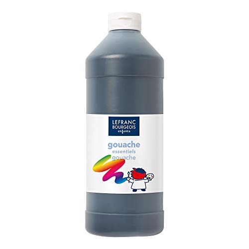 Lefranc Bourgeois 188523 Value Kinder Gouachefarbe auf Wasserbasis, leuchtende Farben, deckend, gebrauchsfertig, abwaschbar, Dosieröffnung, 1000ml Flasche - Schwarz Lefranc Bourgeois 188523 Value Kinder Gouachefarbe auf Wasserbasis, leuchtende Farben, deckend, gebrauchsfertig, abwaschbar, Dosieröffnung, 1000ml Flasche - Schwarz von Lefranc Bourgeois