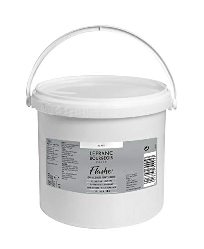 Lefranc Bourgeois 230005 Flashe Acrylfarbe & Vinylfarbe, hochpigmentiert, elastisch, lichtecht, alterungsbeständig, matt, für den Innen- & Außenbereich, 5kg Eimer - Weiß Lefranc Bourgeois 230005 Flashe Acrylfarbe & Vinylfarbe, hochpigmentiert, elastisch, lichtecht, alterungsbeständig, matt, für den Innen- & Außenbereich, 5kg Eimer - Weiß von Lefranc Bourgeois