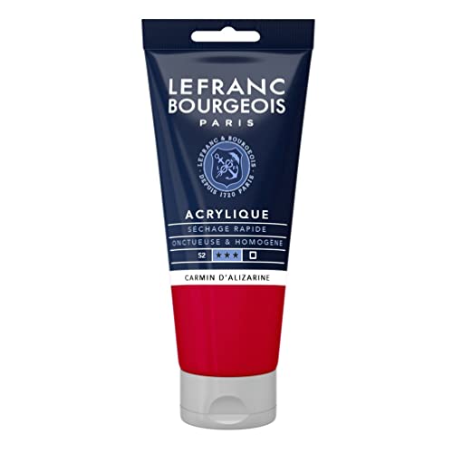 Lefranc Bourgeois 300345 Fine Acrylfarbe - Alizarin Karmin, 80ml Tube, cremige Acrylfarbe auf Wasserbasis, schnell trocknend, lichtecht, wasserfest Lefranc Bourgeois 300345 Fine Acrylfarbe - Alizarin Karmin, 80ml Tube, cremige Acrylfarbe auf Wasserbasis, schnell trocknend, lichtecht, wasserfest von Lefranc Bourgeois