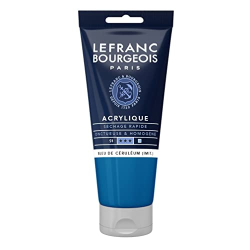 Lefranc Bourgeois 300361 Fine Acrylfarbe - Cölinblau Farbton, 80ml Tube, cremige Acrylfarbe auf Wasserbasis, schnell trocknend, lichtecht, wasserfest Lefranc Bourgeois 300361 Fine Acrylfarbe - Cölinblau Farbton, 80ml Tube, cremige Acrylfarbe auf Wasserbasis, schnell trocknend, lichtecht, wasserfest von Lefranc Bourgeois