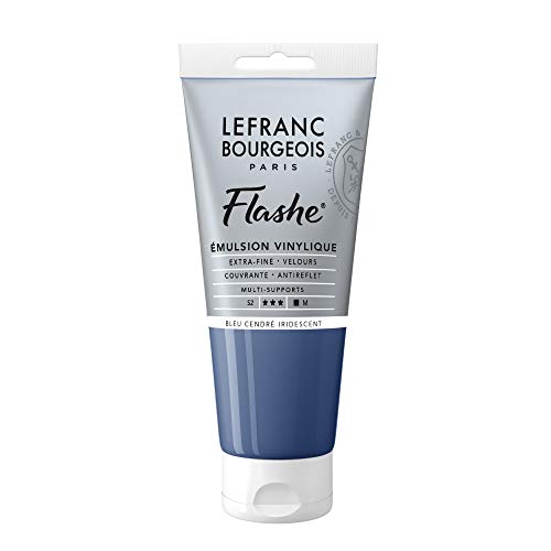 Lefranc Bourgeois 300480 Flashe Acrylfarbe & Vinylfarbe, hochpigmentiert, elastisch, lichtecht, alterungsbeständig, matt, für den Innen- & Außenbereich, 80ml Tube - Aschblau Lefranc Bourgeois 300480 Flashe Acrylfarbe & Vinylfarbe, hochpigmentiert, elastisch, lichtecht, alterungsbeständig, matt, für den Innen- & Außenbereich, 80ml Tube - Aschblau von Lefranc Bourgeois