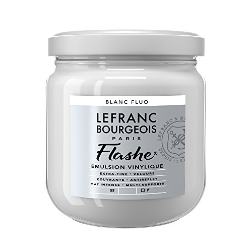 Lefranc Bourgeois 300524 Flashe Acrylfarbe & Vinylfarbe, hochpigmentiert, elastisch, lichtecht, alterungsbeständig, matt, für den Innen- & Außenbereich, 400ml Topf - Fluoweiss Lefranc Bourgeois 300524 Flashe Acrylfarbe & Vinylfarbe, hochpigmentiert, elastisch, lichtecht, alterungsbeständig, matt, für den Innen- & Außenbereich, 400ml Topf - Fluoweiss von Lefranc Bourgeois