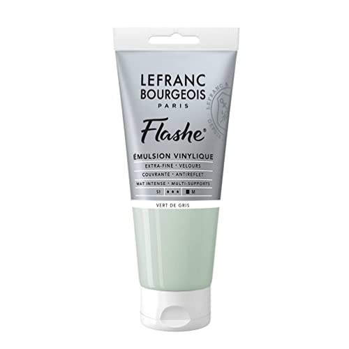 Lefranc Bourgeois 300532 Flashe Acrylfarbe & Vinylfarbe, hochpigmentiert, elastisch, lichtecht, alterungsbeständig, matt, für den Innen- & Außenbereich, 80ml Tube - Grüngrau Lefranc Bourgeois 300532 Flashe Acrylfarbe & Vinylfarbe, hochpigmentiert, elastisch, lichtecht, alterungsbeständig, matt, für den Innen- & Außenbereich, 80ml Tube - Grüngrau von Lefranc Bourgeois